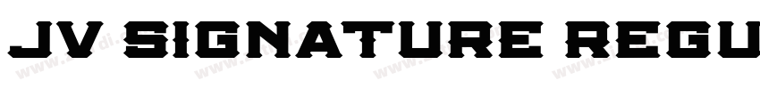 JV Signature Regula字体转换